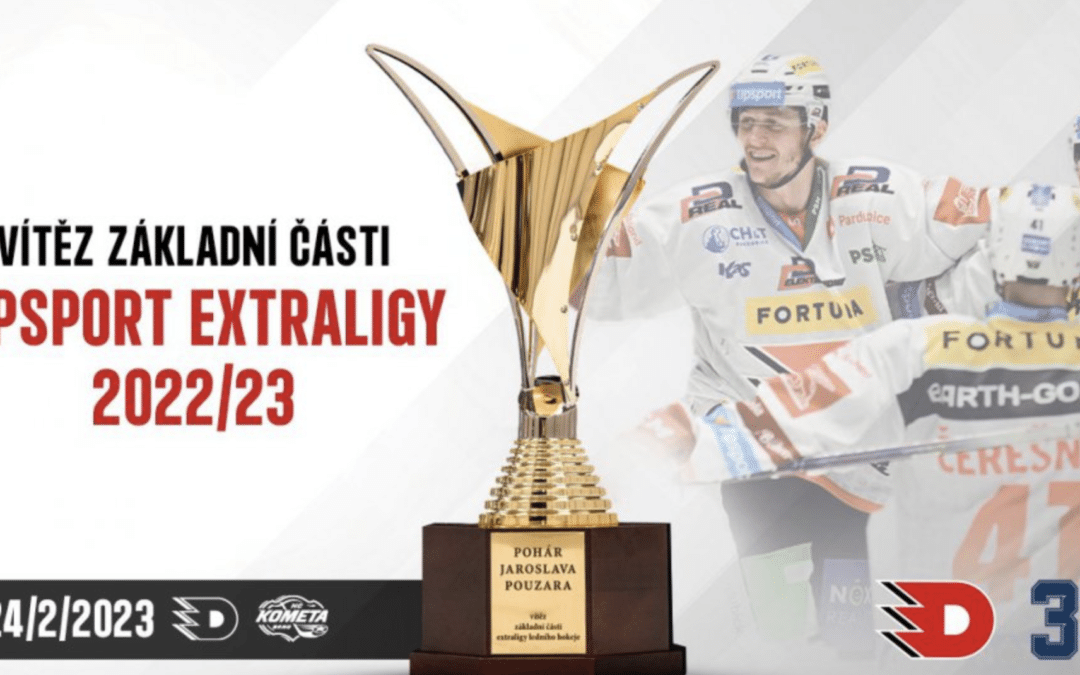 Dynamo Pardubice vyhrálo základní část Tipsport Extraligy!