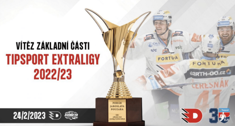 Dynamo Pardubice vyhrálo základní část Tipsport Extraligy!