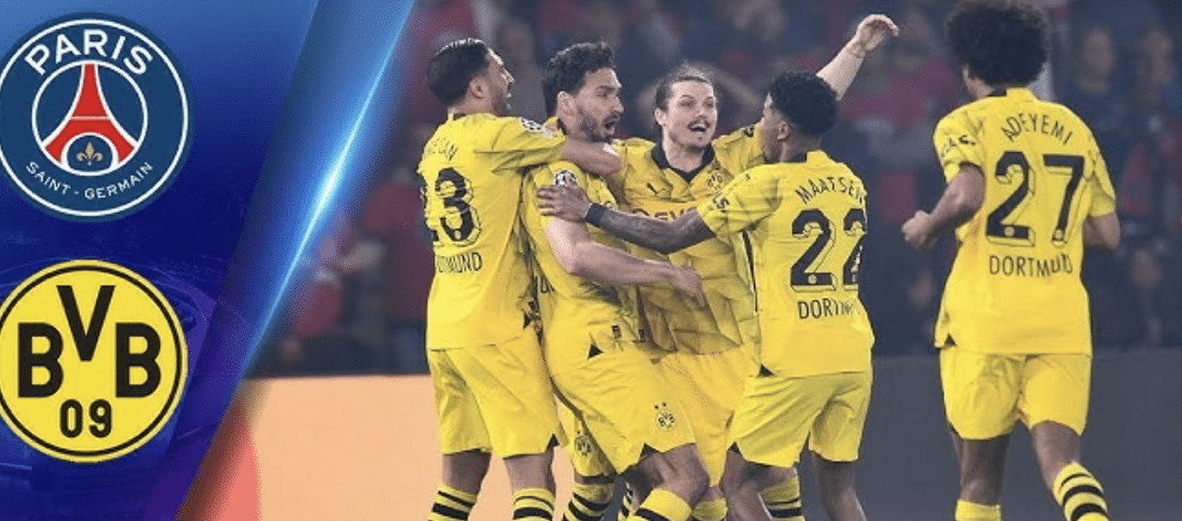 Borussia Dortmund – Paris St. Germain 1:0  Borussia je prvním finalistou Ligy mistrů!!!